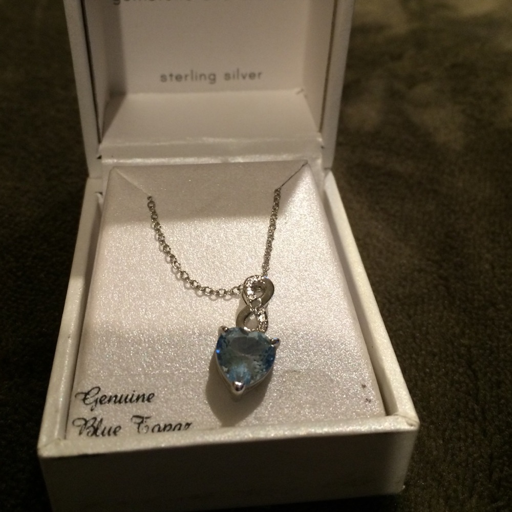 *NEW* Genuine Blue Topaz Necklace